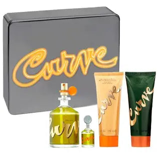 SET LIZ CLAIBORNE CURVE MEN ( 4 PZ )4.2 Oz COLOGNE / 0.25 OZ COLOGNE/ 3.4 Oz AFTERSHAVE/3.4 OZ SG