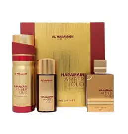 SET AL HARAMAIN AMBER OUD RUBY UNISEX EDITION GIFT ( 3 PC )2.5 OZ EDP SP /1.2 OZ  EDP /FRAGRANCE MIST 8.4 OZ
