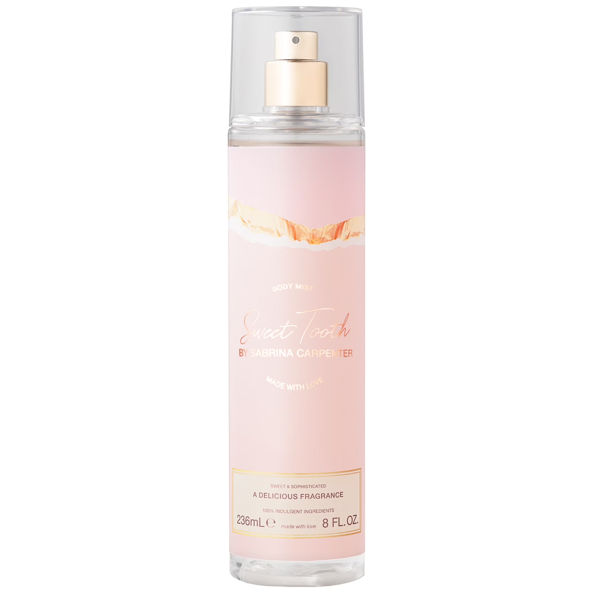 BODY MIST SABRINA CARPENTER SWEET TOOTH MADE WITH LOVE WOMEN 8.0 OZ