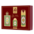 SET LATTAFA PRIDE QUEEN OF ARABIA WOMEN ( 3 PC )3.4 OZ EDP SP \ 0.68 OZ EDP \ 6.8 OZ BODY SPRAY