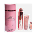 SET PERRY ELLIS 360 COLLECTION ROSE FOR WOMEN ( 3 PC ) 3.4 OZ EDP SP  / 3.0 OZ SG / 0.25 OZ EDP SP