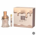 LECHAMEAU CREME COUTURE  LOVELY LATTE WOMEN 3.4 OZ EDP SP+0.33 OZ ROLL ON