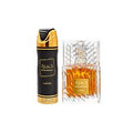 SET LATTAFA KHAMRAH MEN ( 2 PC) 3.4 OZ EDP SP / 6.76 OZ BODY SPRAY