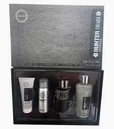 SET ARMAF HUNTER INTENSE MEN ( 4 PC SET ) 3.4 OZ EDT / 3.4 OZ S/G / 1.7 OZ BS  / 8.4 OZ SHAMPOO